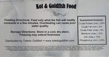 Load image into Gallery viewer, Toledo Goldfish | Fish food label 5 mm floating fish food pellets