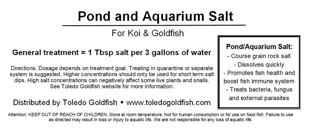 Toledo Goldfish Pond and Aquarium Salt